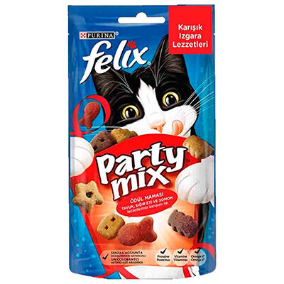 Felix Party Mix Karışık Izgara Lezzetleri Kedi Ödülü 60 Gr