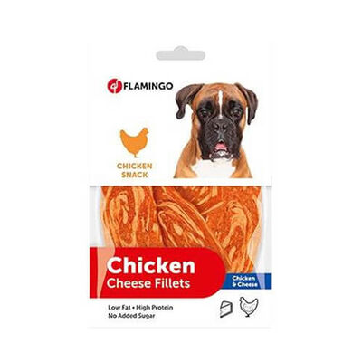 Flamingo Chicken Cheese Fillets Tavuklu ve Peynirli Köpek Ödülü 85 Gr