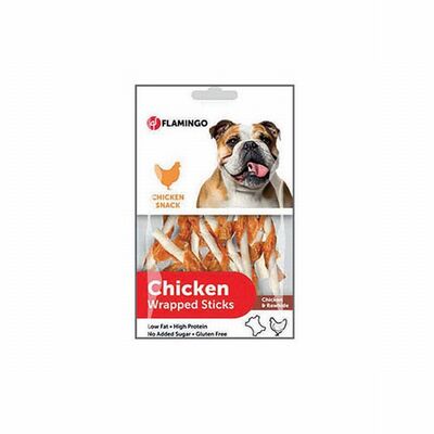 Flamingo Chicken Tavuk Eti Sargılı Çubuk Köpek Ödülü 65 Gr 