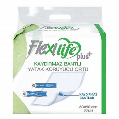 Flexi Life Kaydırmaz Bantlı Köpek Çiş Pedi 60x90 Cm 30'lu 