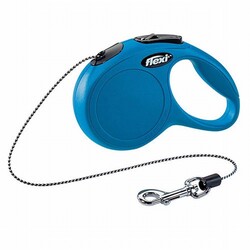Flexi - Flexi New Classic Otomatik İp Köpek Gezdirme Tasması XSmall 3 Mt Mavi 