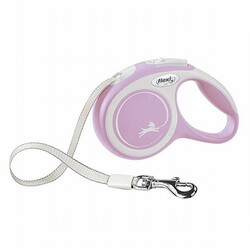 Flexi - Flexi New Comfort Otomatik Şerit Köpek Gezdirme Tasması XS 3 Mt Rose 