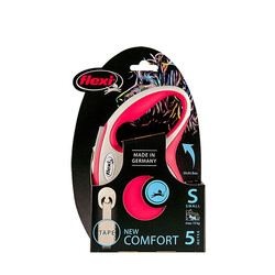 Flexi New Comfort Otomatik Şerit Köpek Gezdirme Tasması Small 5 Mt Kırmızı - Thumbnail