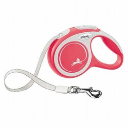Flexi - Flexi New Comfort Otomatik Şerit Köpek Gezdirme Tasması Small 5 Mt Kırmızı 