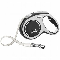 Flexi - Flexi New Comfort Otomatik Şerit Köpek Gezdirme Tasması Small 5 Mt Siyah 