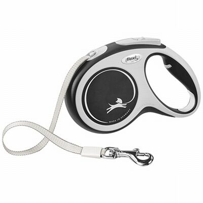 Flexi New Comfort Otomatik Şerit Köpek Gezdirme Tasması Small 5 Mt Siyah 