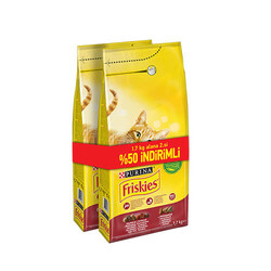 Friskies Etli Tavuklu ve Sebzeli Yetişkin Kedi Maması 10 Kg - Thumbnail