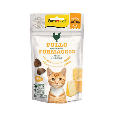 GimCat Crunchy Tavuklu ve Peynirli Kedi Ödül Maması 50 Gr 