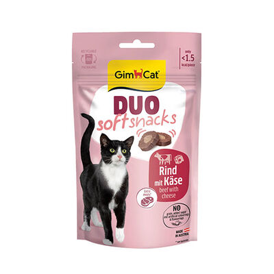 GimCat Duo Soft Shacks Sığır Etli ve Peynirli Kedi Ödül Maması 50 Gr 