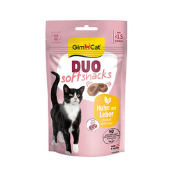 GimCat - GimCat Duo Soft Shacks Tavuklu ve Ciğerli Kedi Ödül Maması 50 Gr 