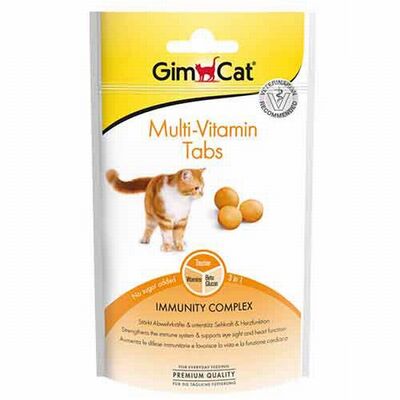 GimCat Multi Vitamin Tabs Kedi Ödül Tableti 40 Gr 
