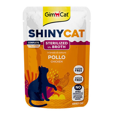 GimCat Shinycat Sos İçinde Tavuklu Kısırlaştırılmış Kedi Konservesi 70 Gr 