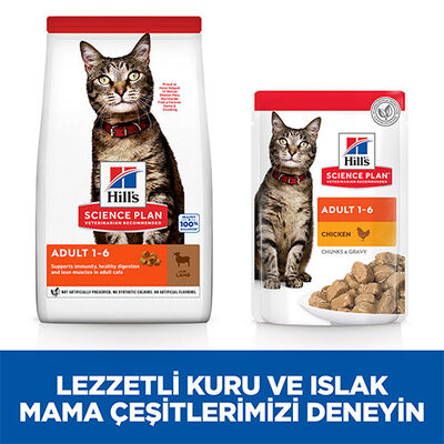 Hill’s SCIENCE PLAN Adult Lamb Kuzulu Yetişkin Kedi Maması 3 Kg 