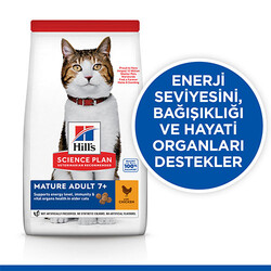 Hill’s SCIENCE PLAN Mature Adult 7+ Tavuklu Yaşlı Kedi Maması 1,5 Kg - Thumbnail