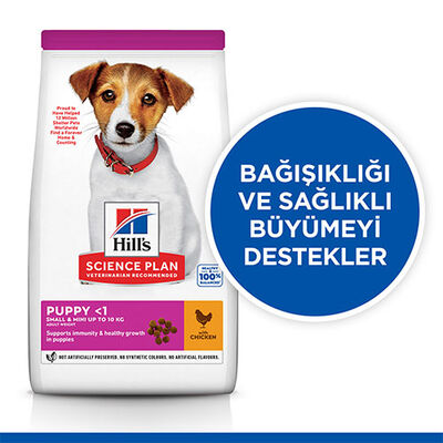 Hill’s SCIENCE PLAN Puppy Small & Mini Chicken Küçük Irk Tavuklu Yavru Köpek Maması 1,5 Kg 