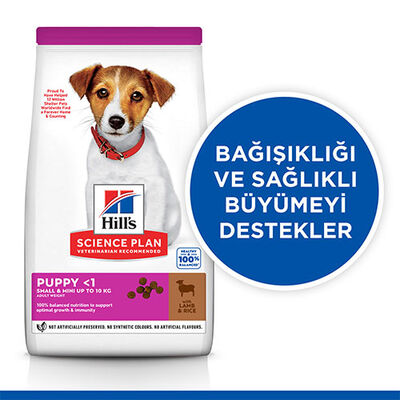 Hill’s SCIENCE PLAN Puppy Small & Mini Lamb & Rice Küçük Irk Kuzulu Yavru Köpek Maması 6 Kg 
