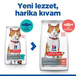 Hill’s SCIENCE PLAN Sterilised Somon Balıklı Kısırlaştırılmış Kedi Maması 3 Kg - Thumbnail