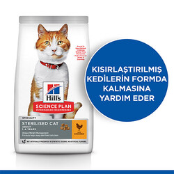 Hill’s SCIENCE PLAN Sterilised Tavuklu Kısırlaştırılmış Kedi Maması 1,5 Kg - Thumbnail