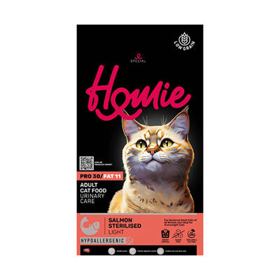 Homie Somonlu Düşük Tahıllı Kısırlaştırılmış Kedi Maması 12 Kg 