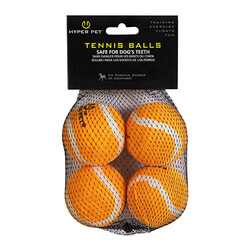 Hyper Pet - Hyper Pet 4'lü Turuncu Tenis Topu Orta Boy 6,5 Cm 