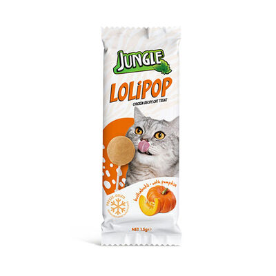 Jungle Balkabaklı Lolipop Kedi Ödülü 15 Gr 