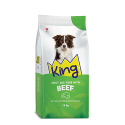 King - King Biftekli Yetişkin Köpek Maması 15 Kg 