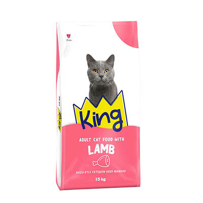 King Kuzulu ve Pirinçli Yetişkin Kedi Maması 15 Kg 
