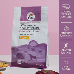 Kito - Kito Doğal Besi Kuzu Etli Yavru Köpek Maması 2,5 Kg 