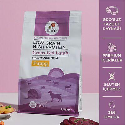 Kito Doğal Besi Kuzu Etli Yavru Köpek Maması 2,5 Kg 