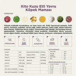 Kito Doğal Besi Kuzu Etli Yavru Köpek Maması 2,5 Kg - Thumbnail