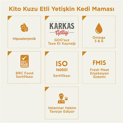 Kito Doğal Besi Kuzu Etli Yetişkin Kedi Maması 2 Kg - Thumbnail