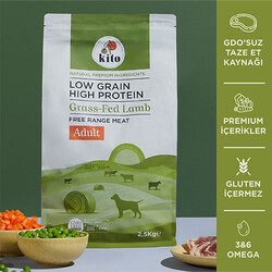 Kito - Kito Doğal Besi Kuzu Etli Yetişkin Köpek Maması 2,5 Kg 