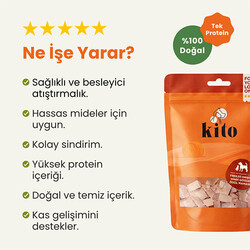Kito Dondurularak Kurutulmuş Hindi Göğüs Köpek Ödülü 30 Gr - Thumbnail