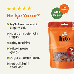 Kito Dondurularak Kurutulmuş Somonlu Köpek Ödülü 30 Gr - Thumbnail