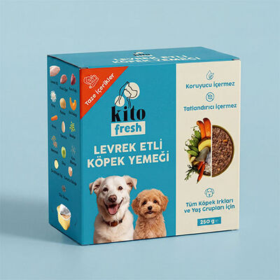 Kito Fresh Levrek Etli Hipoalerjenik Taze Köpek Yemeği 250 Gr 