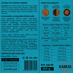 Kito Fresh Levrek Etli Hipoalerjenik Taze Köpek Yemeği 250 Gr - Thumbnail