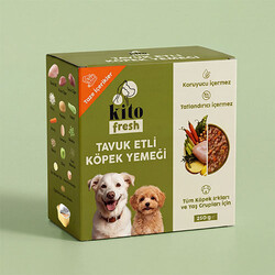 Kito - Kito Fresh Tavuk Etli Hipoalerjenik Taze Köpek Yemeği 250 Gr 