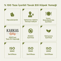 Kito Fresh Tavuk Etli Hipoalerjenik Taze Köpek Yemeği 250 Gr - Thumbnail