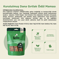 Kito Kurutulmuş Dana Gırtlak Köpek Ödülü 100 Gr - Thumbnail