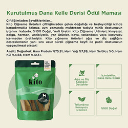 Kito Kurutulmuş Dana Kelle Derisi Köpek Ödülü 100 Gr - Thumbnail