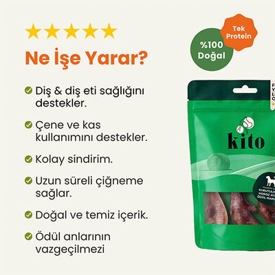Kito Kurutulmuş Horoz Ayak Köpek Ödülü 100 Gr 