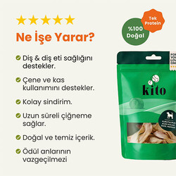 Kito Kurutulmuş Kuzu Kulak Köpek Ödülü 100 Gr - Thumbnail
