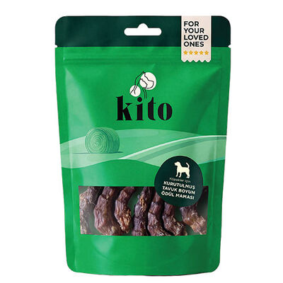 Kito Kurutulmuş Tavuk Boyun Köpek Ödülü 100 Gr 