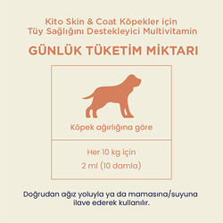 Kito Skin Coat Tüy Sağlığını Destekleyici Köpek Multivitamini 50 ml - Thumbnail