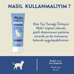 Kito Tüy Yumağı Önleyici ve Sindirim Sistemi Destekleyici Kısır ve Yetişkin Kedi Malt Macunu 100 Gr - Thumbnail