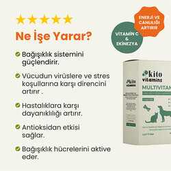 Kito Vitamins Bağışıklık Sistemi Destekleyici Kedi ve Köpek Multivitamini 2x15 Gr - Thumbnail