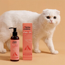 Kito Vitamins Balık Yağı Tüy Dökülme Karşıtı Kedi ve Köpek Takviyesi 200 ml - Thumbnail