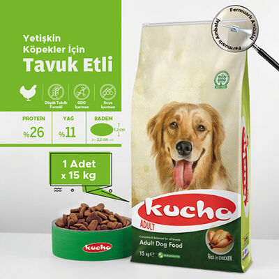 Kucho Tavuklu Yetişkin Köpek Maması 15 Kg 