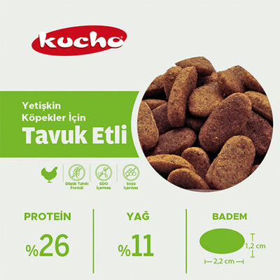 Kucho Tavuklu Yetişkin Köpek Maması 15 Kg 