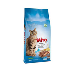 La Mito - La Mito Mix Tavuklu ve Balıklı Yetişkin Kedi Maması 15 Kg 